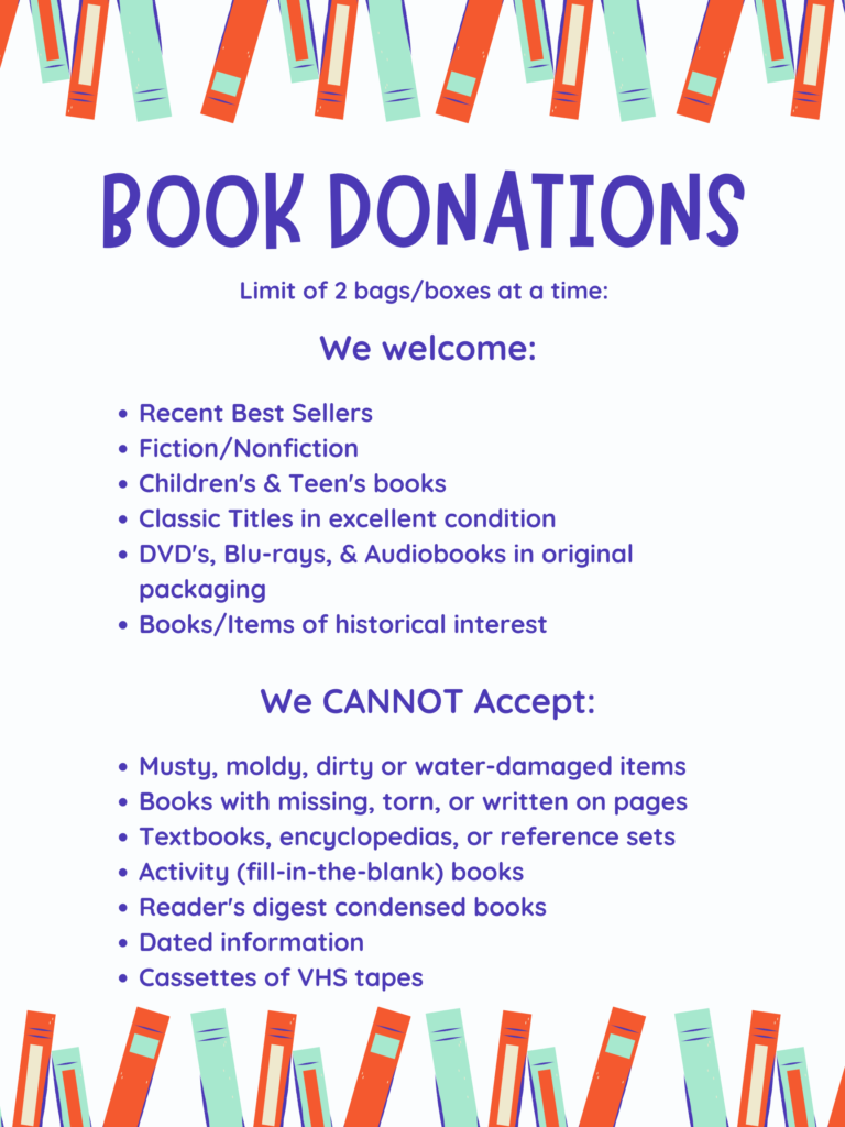 book donations flyer